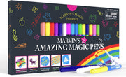 Marvin's Magic - 25 Magical Coloured Pens - Amazing Magic Pens - Colour Changing Magic Colouring Pens Set - Create 3D Lettering or Write Secret Messages - Magical Art Supplies
