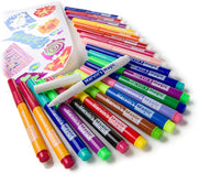 Marvin's Magic - x2 25 Magical Coloured Pens - Amazing Magic Pens - Colour Changing Magic Colouring Pens Set - Create 3D Lettering or Write Secret Messages - Magical Art Supplies