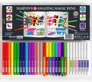 Marvin's Magic - 30 Magical Coloured Pens - Amazing Magic Pens - Colour Changing Magic Colouring Pens Set - Create 3D Lettering or Write Secret Messages - Magical Art Supplies