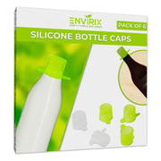 Wine Bottle Stoppers and Milk Bottle Tops by ENVIRIX | Pack of 6